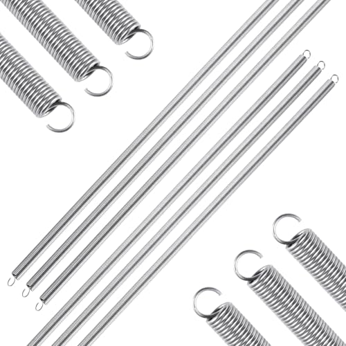6pcs Extension Springs,0.047"x0.4"x20" 304 Stainless Steel | Extension Springs with hook ends 20inch - size: 0.047"x0.4"x20"