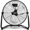 Simple Deluxe Comfort Zone Cradle Floor Fan, 12 Inch 3-Speed High Velocity, 230 Degree Adjustable Tilt, All-Metal, Carry Handle, Rubber Feet,Ideal for Home, Bedroom & Office, Black - size: 12 Inch, style: 1 Pack