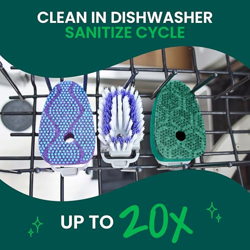 Scotch-Brite Odor Resist Heavy Duty Dishwand, 1 Dish Wand, Handles Tough Messes on Non-Coated Cookware, Oven Racks, Grills and More, Fits all Scotch Brite Refills - size: 1 Dishwand