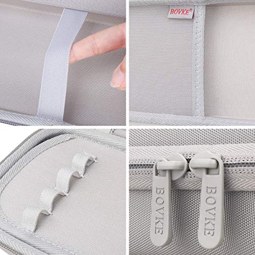 BOVKE Stethoscope Case for 3M Littmann Classic III Monitoring, Lightweight II S.E, Cardiology IV Diagnostic, MDF Acoustica Stethoscopes, Extra Room for Nurse Essentials and Medical Supplies, Gray - color: Gray