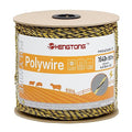 Electric Fence Poly Wire 1640ft 500m, 6 x 0.18mm Stainless Steel Conductors, Portable Electric Fence Polywire for Livestock, Yellow and Black Fence Wire - size: 1640ft(500m)