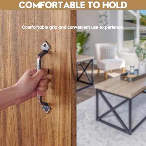 AddGrace 2 Pack Gate Handles for Wooden Gates with Screws 160mm/6 Copper | Durable Solid Steel, Matte Coating, Barn Door Handles, for Garden Gate Shed Wooden Fences, Closet, Wardrobes, Drawer, Rustic - color: Copper