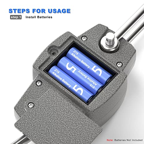 300kg / 660lb Portable Digital Crane Scale with Hooks, High Accuracy Game Scale, Heavy Duty Electronic Hanging Scale for Farm Hunting Fishing and Weighing Lugggage (Black)