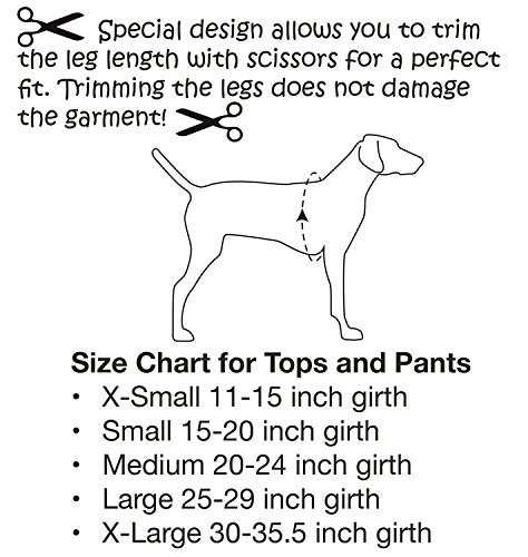 Original Dog Pants, Dog Diaper, E-Collar Alternative, Dog Pajamas, X-Large Dog, Red - color: Red, size: X-Large