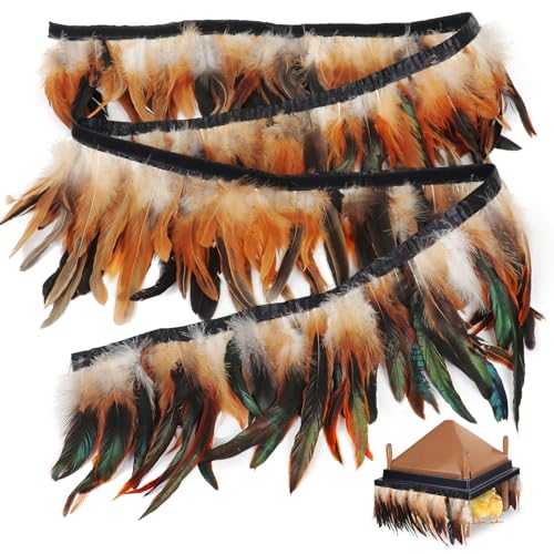 6.5FT Feathers for Chick Brooder Heating Plate,Warm and Secure As They Would Under a Mother Hen, Cuttable, Compatible with Most Chick Brooder Sizes (1Pcs 6.5FT)