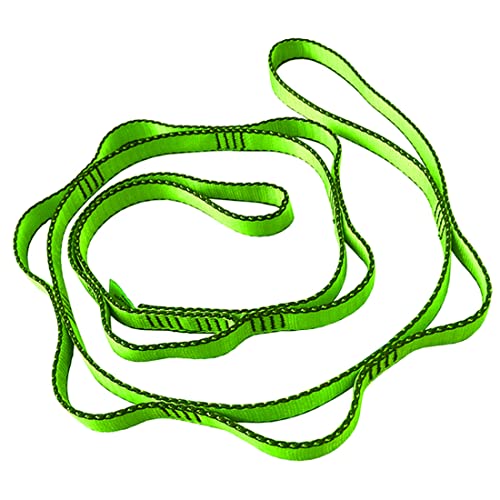 53 Inches Nylon Daisy Chains Rope Climbing Lanyard Straps Looped Strong Slings 23 kN Aerial Yoga Webbing - color: 1PC Green