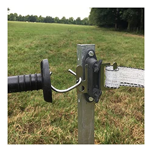 KuGuo Electric Fence Insulator, 24 Pack for Wood and Plastic Posts | UV-resistant plastic construction provides reliable insulation for polywire, tape and outdoor livestock fence systems