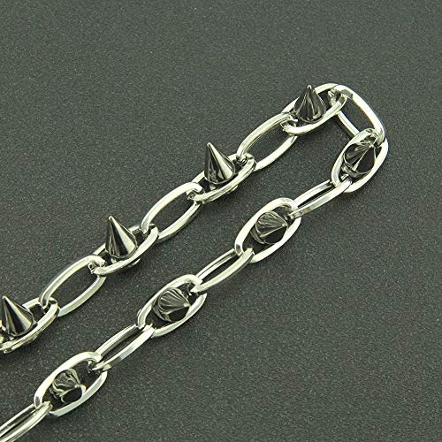 Pants Chains Layer Metal Chain Waist Wallet Keychain Jeans Chains for Men Women Daily Wear - color: Rivet Chain