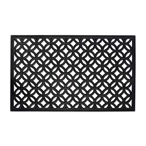DII Rubber Doormats Collection All Weather, 18x30, Lattice - color: Lattice, size: 1'6" x 2'6" (Rectangular)