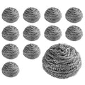 New Star Foodservice Extra Large (50 Grams) Stainless Steel Sponges Scrubbers, Set of 12