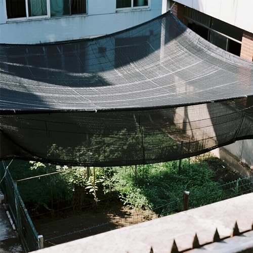 winemana 20x48 FT Black Shade Cloth, 70% UV Resistant Mesh Tarp with Reinforced Grommets, Breathable Sun Shade Net for Garden, Greenhouse, Patio Plants and Animal Coop Cover - size: 70%-20 FT x 48 FT