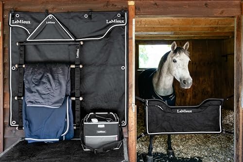LeMieux Collapsible Storage Tote - Equestrain Stable & Barn Tidy - Black - color: Black
