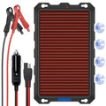 POWOXI 3.3W 12V Solar Battery Charger Trickle Maintainer Kit for Car | Smart Charge Controller | Waterproof | Intelligent Safety Protections | for Boat, Marine, RV, Automotive, Motorcycle, Trailer - color: Solar Powered Battery Chargers 3.3w