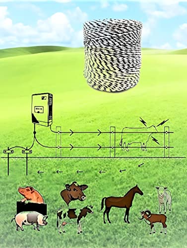 PK1 Electric Fence Polywire 6 Conductors 1312 Feet - size: 1312 ft x 6 wires