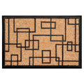 Calloway Mills 153652436 Social Square Doormat, 24" x 36", Natural/Black - color: Social Square