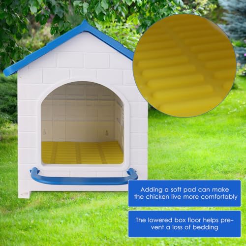 Waterproof Chicken Nesting Boxes for Chickens, Nesting Box for Laying Eggs, Washable Nesting Pad, Wall or Ground Mounted, Indoor & Outdoor Laying for Chicken, Duck, Rabbit, Poultry (1 Pack)