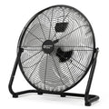 Comfort Zone 20-Inch High-Velocity Industrial Floor Fan, Heavy-Duty 3-Speed Metal Shop Fan with 180° Adjustable Tilt & Carry Handle, Quiet Vibration-Free Cooling for Garage, Workshop, & Home - size: 20"