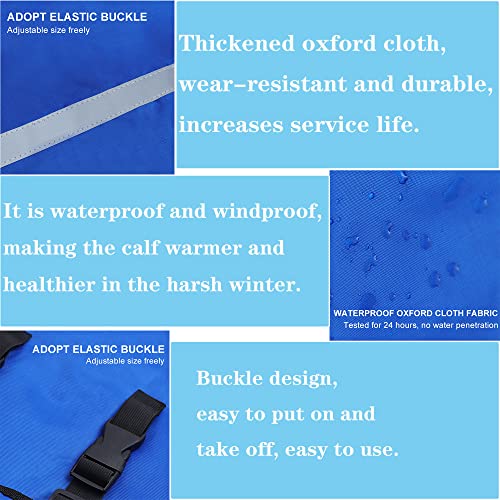 2 Goat Coats for Winter Calf Blanket Horse Blanket Goat Blankets for Winter Calf Clothing Calf Warm Artifact Calf Cold Clothing Calf Keep Warm Clothing Horse Blanket for Cattle Blue