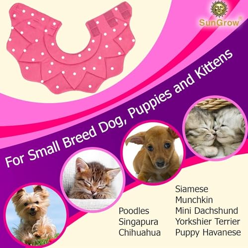 SunGrow Cat Cone Collar Soft Washable, Cat Recovery E Collar Sleep Cone After Surgery to Stop Licking, Pet Cone of Shame Alternatives, Scratch & Bite Proof Grooming Soft Cone for Easy Nail Cutting