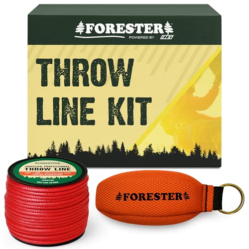 FORESTER Arborist Throw Line Kit | 11oz Throw Weight & 180ft Throw Rope | Pro Slick 100% Dyneema Throw Line Rope | Arborist Equipment for Tree Climbing - size: 11oz Throw Weight