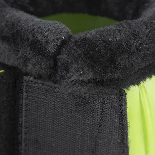 Shires Equestrian Equine Horse Arma Fleece Overreach Bell Boots - color: Bright Green, size: Pony