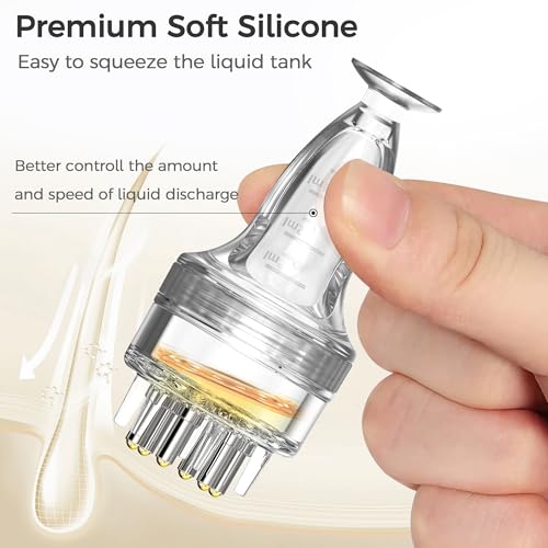 Minoxidil Applicator, Quick Efficient Apply No Messy Hair Serum Applicator | Small Minoxidil Applicator Tool, Hair Applicator Bottle Minoxidil Brush Scalp Applicator Comb Dedicated to Minoxidil - style: Style NNL-A