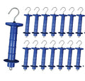 15 Pack Electric Fence Insulated Plastic gate Handle with Internal Spring and Double Ring end, Blue，for Electric Fence Gate Livestock Fence Agricultural Fencing and Pasture - style: PK15,Plastic Insulators,Blue
