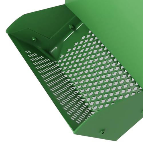 2 Packs Hay Feeder Rabbit, Metal Small Animal Feeder with Lid & Mesh Bottom, 4.7 Inch 2 LBS Capacity, Gravity Food Dispenser for Guinea Pigs Chinchillas, Cage or Outdoor Use, Green - size: 4.7 Inch (2Pcs)