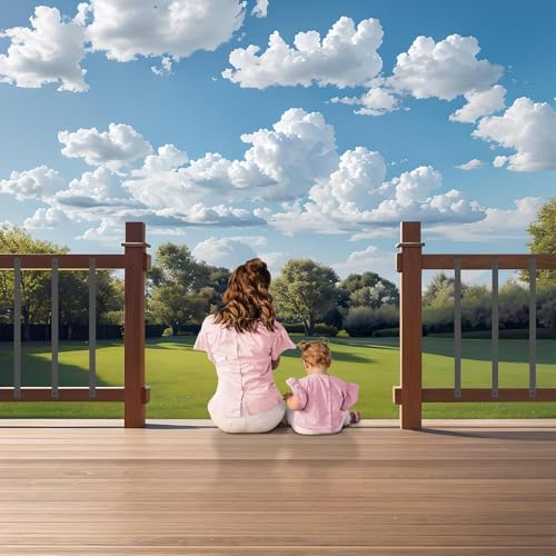 HZIU 60 Pack 38" Deck Balusters，Stainless Steel Deck Railing Kit | Rustproof Side Mount Spindles Railings with End Caps & Screws – Modern Porch Balusters for Patio, Balcony&Outdoor Staircases - size: 38 Inch