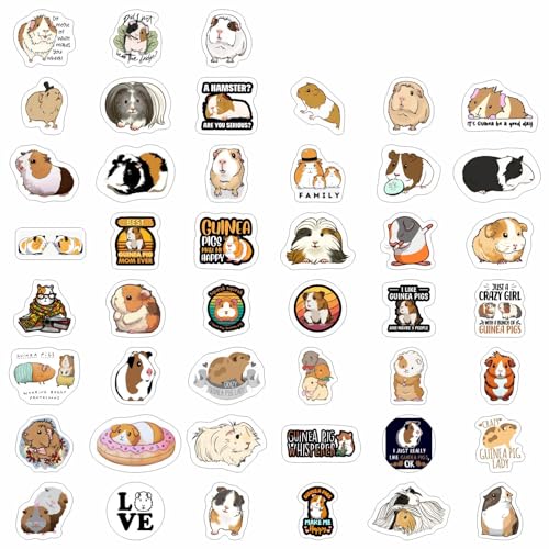 100Pcs Guinea Pig Stickers - Guinea Pig Party Supplies, Gifts for Women & Men - color: Guinea Pig Stickers