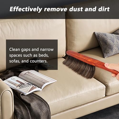 Hand Broom Brush Dust Cleaning : Hand Brush, Dusting Brush, Couch Brush, Soft Brush Cleaning, Dust Broom, Handheld Broom, Bed Brush, Hand Brushes for Cleaning The Bed, Sofa, Fireplace, car, etc., Red - color: Red