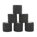 Vet Wrap Medical Tape for Skin Bandage Tape Vet Tape Cohesive Bandage 2 inch x 6 Pack Black Fabric Bandages Self Sticking Bandage Self Adhering Bandage Wrap Stretch Self Adhesive Tape - color: Black, size: 6 Pack