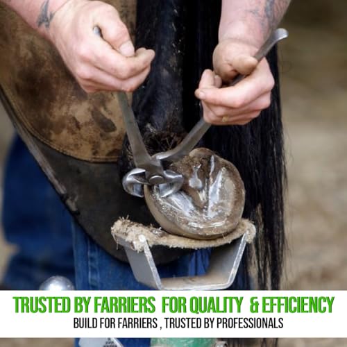 12" Hoof Nipper Vanadium Steel Farrier Tool for Hoof Care–Durable,Rust-Resistant,Dull Finish for Precision Trimming and Shaping–Professional Equine Hoof Trimming Tool for Horses,Miniatures,Ponies
