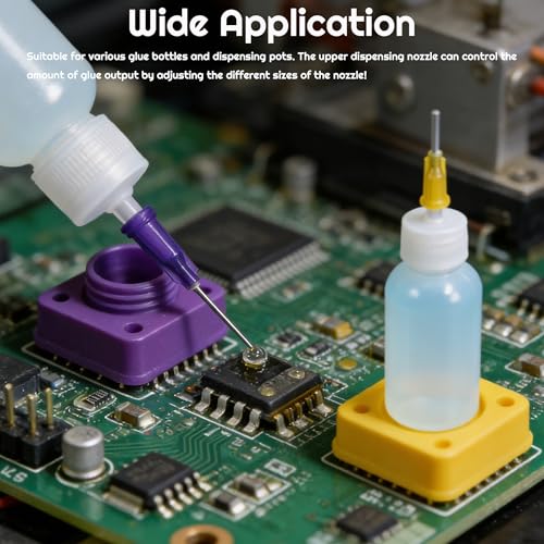 10sizes, 160 blunt tip glue dispensing nozzles Blunt-nosed needle glue applicator, used for applying industrial liquids, adhesives, inks, perfumes, lip glosses.0.5 inches, - size: 0.5 in-10 values 160pcs