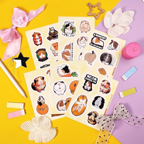 100Pcs Guinea Pig Stickers - Guinea Pig Party Supplies, Gifts for Women & Men - color: Guinea Pig Stickers
