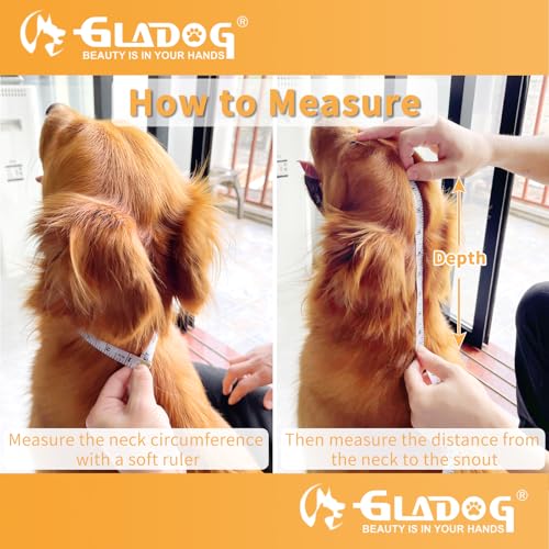 Soft Dog Cone Collar, 2 PCS (for Right Size) Flexible Plastic Cone for Dogs After Surgery, Dog Recovery Collar, Adjustable E-Collar for Large/Medium/Small Dogs Cat, Comfy Elizabethan Collar (M)