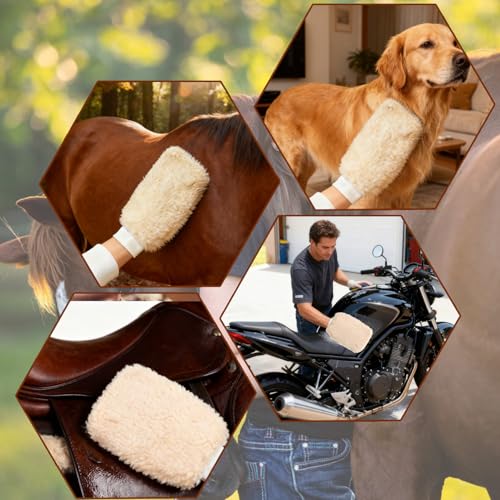 Curry Comb Kit, 6 Ring Curry Comb & Rubber Brush & Horse Grooming Mitts | Curry Comb Kit for Grooming Horses, Dogs, Goats, Cattle, Cow, Donkey Supplies - color: Curry Comb Kit(3 Pcs)