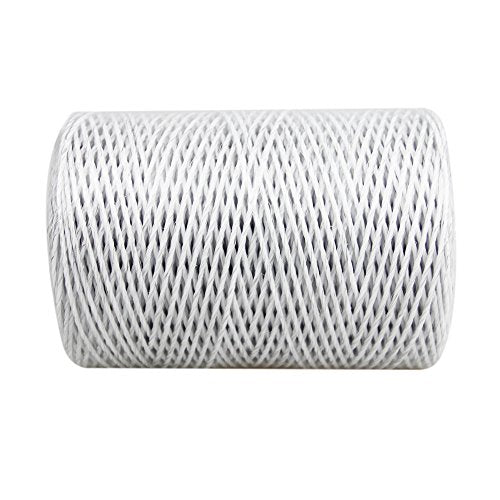 Portable Electric Fence Polywire, 1312 Feet 400 Meter, 6 Conductors, White Color