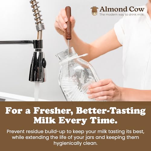 Almond Cow Nut Milk Maker Essentials Bundle - Includes Plant-Based Milk Maker, 60 fl oz Glass Pitcher with Lid & Spout, and 13” Cleaning Brush - DIY Nut Milk, Perfect Accessories for Homemade Nut Milk - size: Essentials Bundle