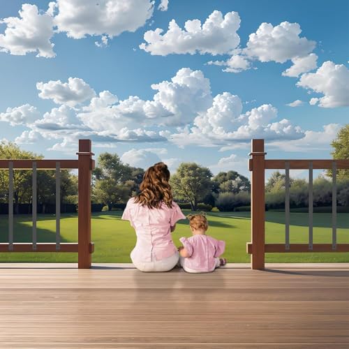 HZIU 60 Pack 32.25" Deck Balusters，Stainless Steel Deck Railing Kit | Rustproof Side Mount Spindles Railings with End Caps & Screws – Modern Porch Balusters for Patio, Balcony&Outdoor Staircases - size: 32.25 Inch
