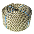 LABLT 3/4 inch Twisted ProManila Rope Cordage, 100 feet UnManila 3 Strand Synthetic Polypropylene Rope Tan Thick Polypropylene Rope for Indoor Outdoor Use, Tug of War, Marine - size: 3/4in*100ft