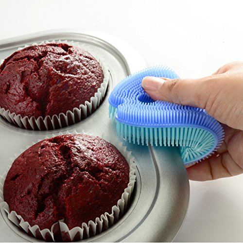 Norpro Fish Silicone Dish Brush - color: Blue (Fish)