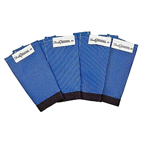 SHOOFLY Horse Leggins, Patented Loose Fitting Boots, Breathable Plastic Mesh (Blue/Mini)