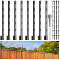 Fence Post Extender, 31" Fence Barbed Wire Extend Arm，for Outdoor Fences to Increase Height, Protect Privacy and Pets Jumping Off (8, 31in) - size: 31in