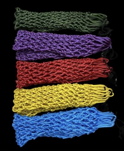 Majestic Ally 2”x2” Holes Highly Durable Very Sturdy 36" Hay Net with for Horses, Goat etc. - color: Yellow