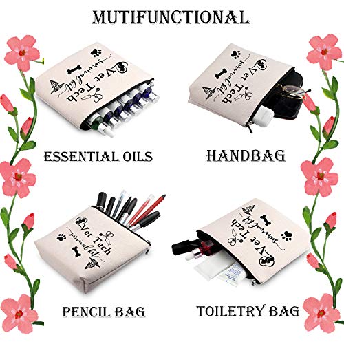 WCGXKO Veterinary Technician Gift Vet Tech Survival Kit Portable Travel Accessories Toiletry Bag Makeup Bag - color: Vet Tech
