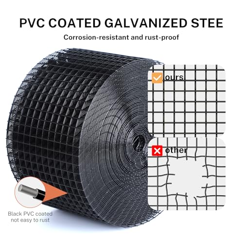 Solar Panel Bird Guard Kit, 6in x 100ft PVC Coated Heavy Duty Steel Mesh | with 60 PCS Clips, Pigeon & Squirrel Critter Guard, Roof Protection Net, Rodent Prevention System for Solar Panels