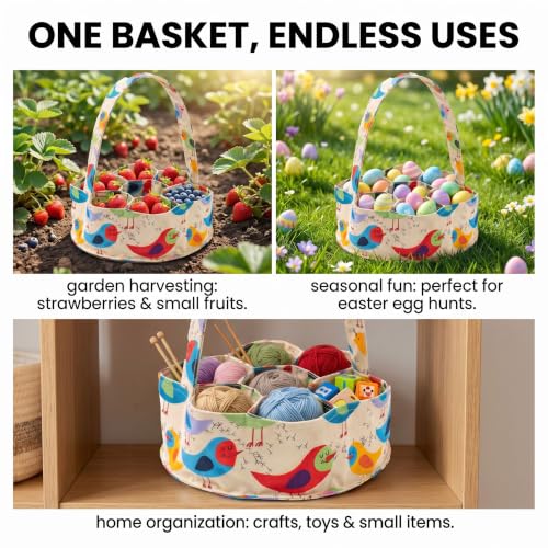 Egg Collecting Basket, Large Egg Collection Bag for Gathering Fresh Eggs - color: Color 3
