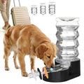 RIZZARI 8L Dog Water Bowl Dispenser:Spill Resistant Multi Pet Solution | Cleaner Drinking Water / Dishwasher Safe Bowl / Auto-Refill with No Pump / Spill Resistant / No Electricity - color: Dark Black, size: 8L