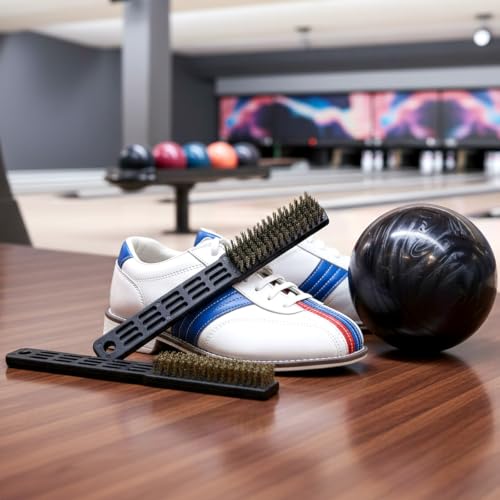2 Pack Bowling Shoe Brushes Heavy Duty Shoe Scrubber Shoe Cleaning Brushes Bowling Accessories Multifunctional Shoes for Men Women Sports Shoes Outdoor Cleaning